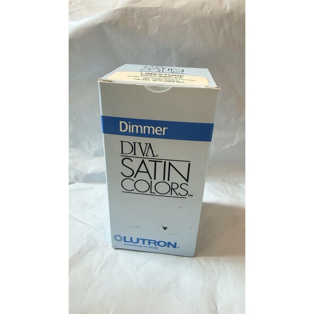 Lutron DVSC-600P-LS Diva Satin Colors Limestone 600W Dimmer Switch